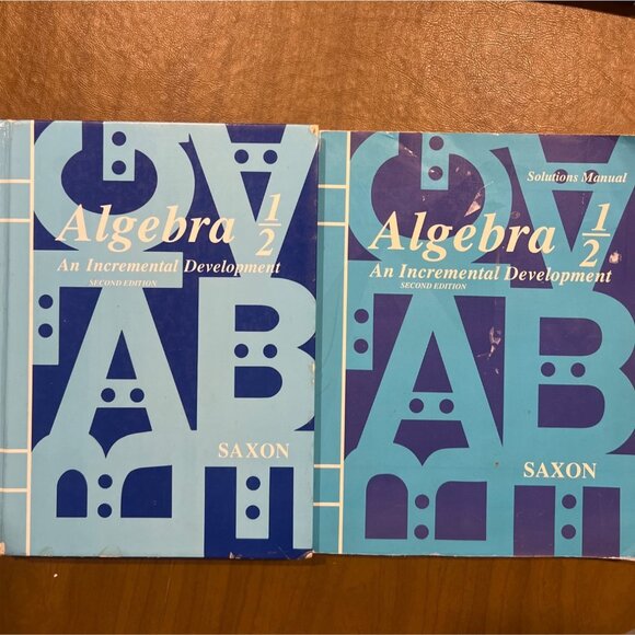 Saxon Algebra 1/2 An Incremental Development Second Edition Textbook & Solutions - Picture 1 of 10